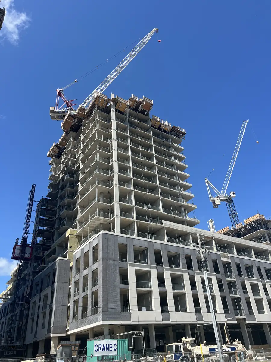 High-rise concrete construction
